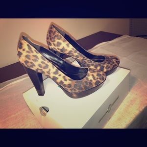 Leopard Platform Heels